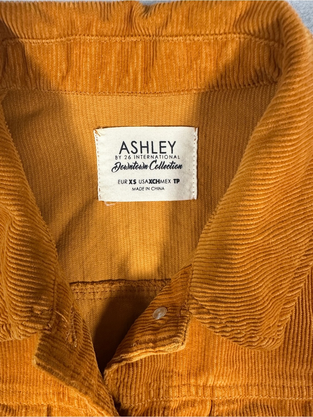Ashley by 26 International Marigold Corduroy Jacket Sz XS EUC - Picture 2 of 7